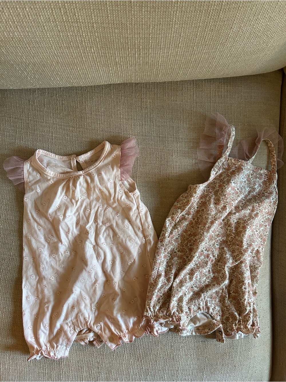 Pink Floral Baby Girl Rompers (6-9 month)